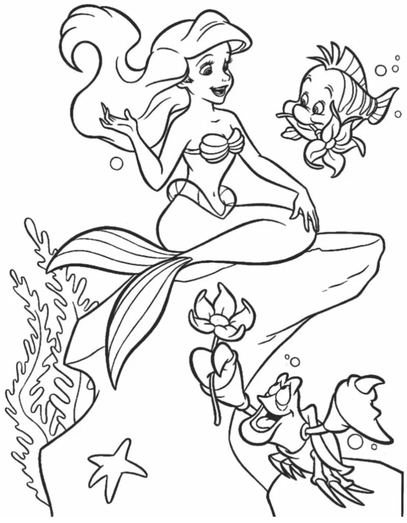 Desenhos de colorir-Princesas