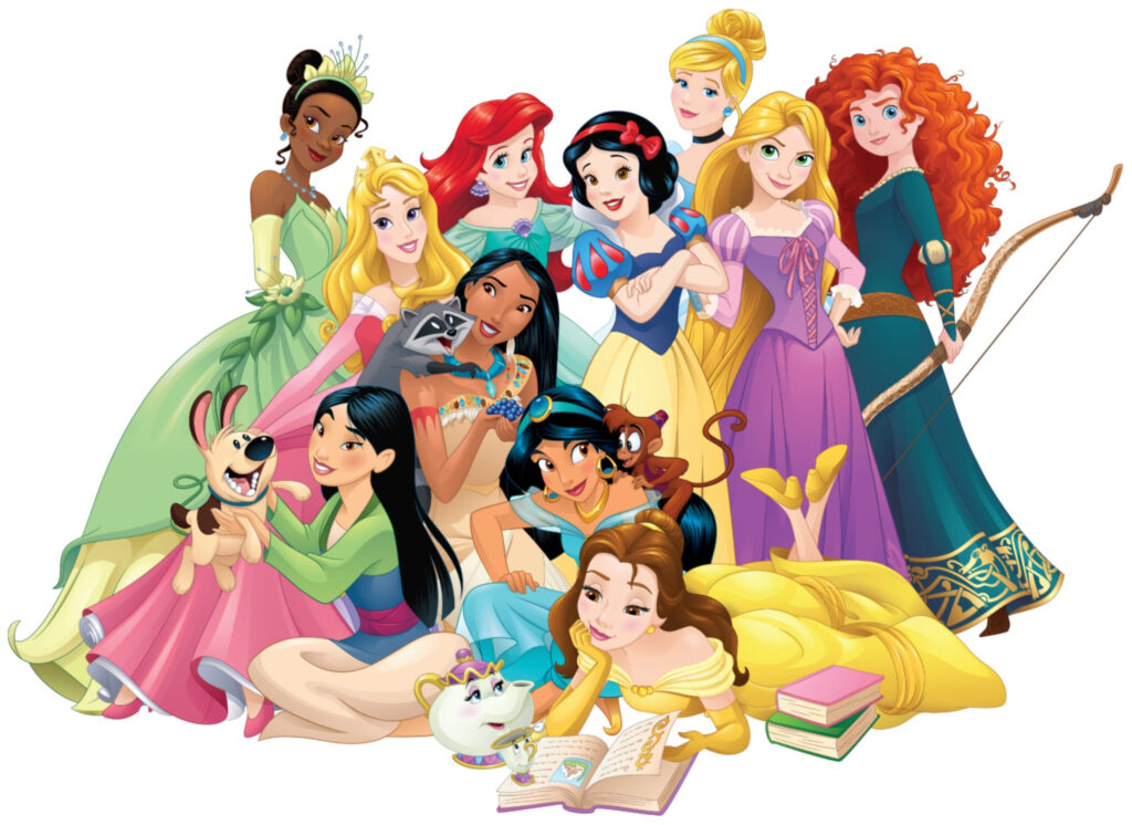 ESPECIAL} Pintar Desenho das Princesas Ariel Cinderela Tiana e Mulan 